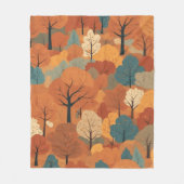 Herfstbos Fleece Deken (Voorkant)