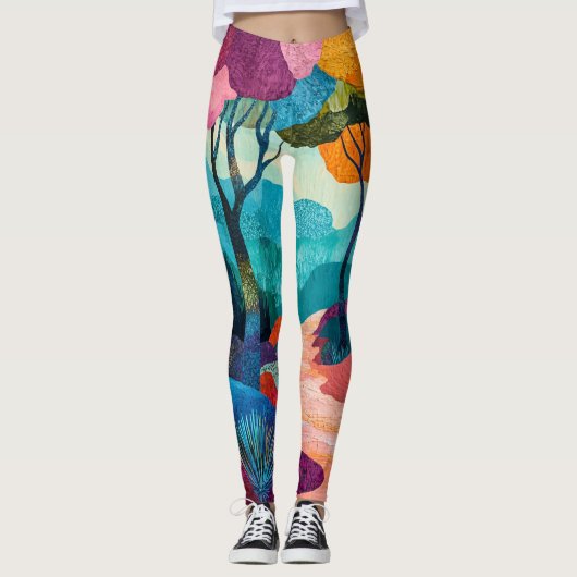 Herfstbos Leggings (Voorkant)