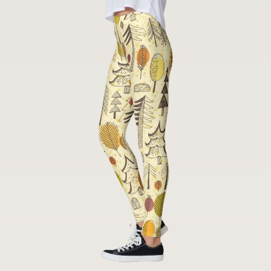 Herfstbos: naadloos grafisch patroon. leggings (Links)