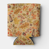 Herfstbos op oker blikjeskoeler (Voorkant)