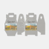 Herfstbos oranje goud bedankdoosjes (Uitgevouwen)