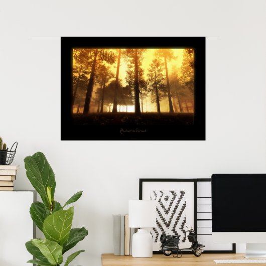 herfstbos poster (Thuiskantoor)