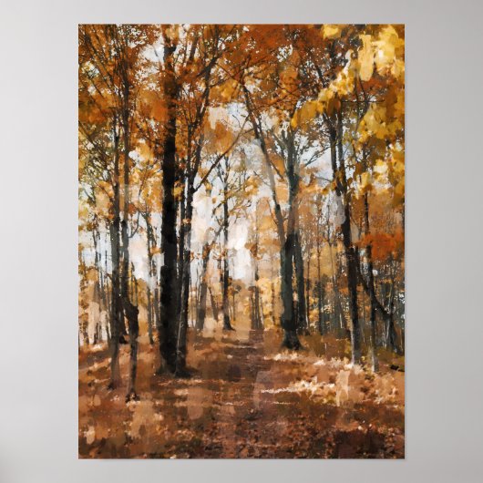 Herfstbos Poster (Voorkant)