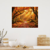 Herfstbos Poster (Keuken)