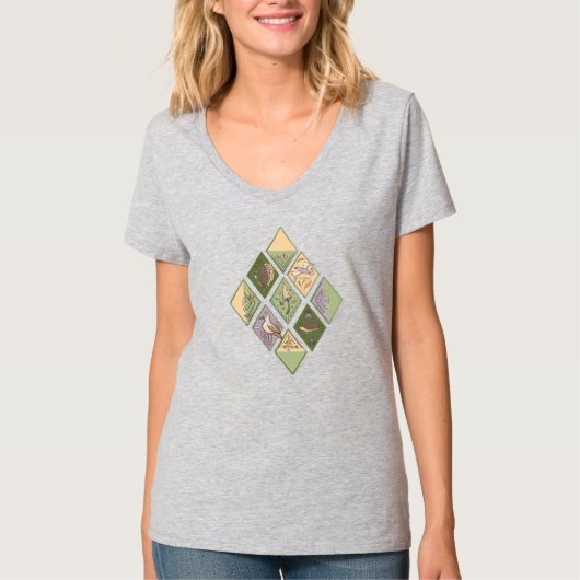 herfstbos t-shirt (Voorkant)