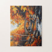 Herfstbosbrug Legpuzzel (Verticaal)