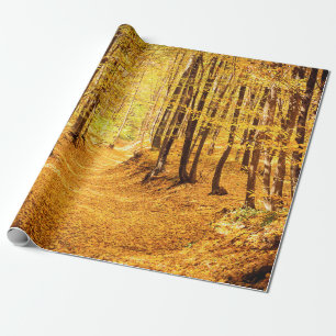 Herfstboslandschap Cadeaupapier