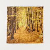 Herfstboslandschap Wandkleed (Voorkant)