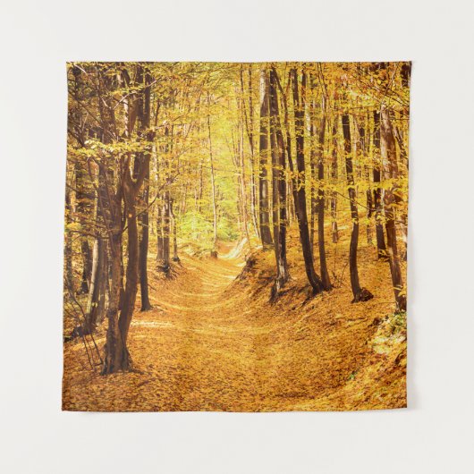 Herfstboslandschap Wandkleed (Voorkant)