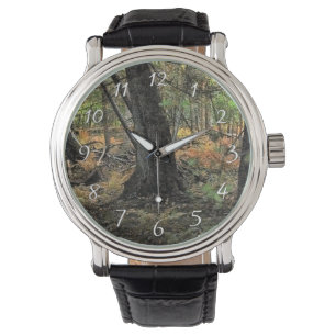 Herfstbosscène Horloge