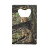 Herfstbosscène Kredietkaart Flessenopener (Voorkant)