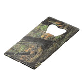 Herfstbosscène Kredietkaart Flessenopener (Voorkant Gekanteld)