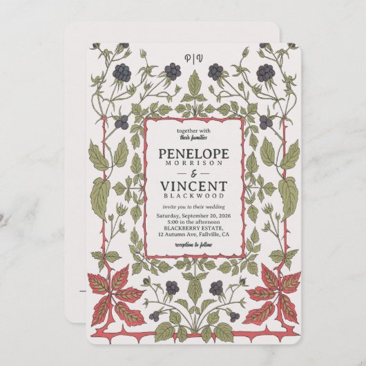  herfstbramen kaart (Voorkant / Achterkant)