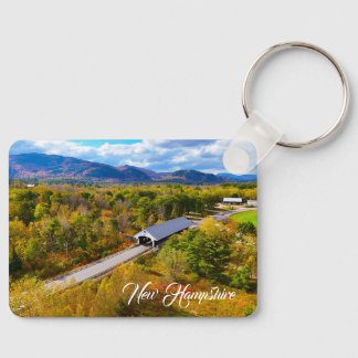 Herfstbrug in New Hampshire Sleutelhanger