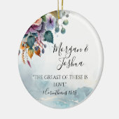 herfstbruiloften keramisch ornament (Links)