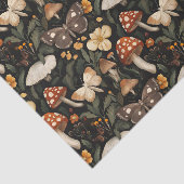 Herfstchampignons en bloemen Herfst Decoupage Tissuepapier (Detail)