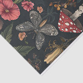 Herfstchampignons en bloemen Herfst Decoupage Tissuepapier (Detail)