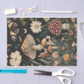 Herfstchampignons en bloemen Herfst Decoupage Tissuepapier (Craft)