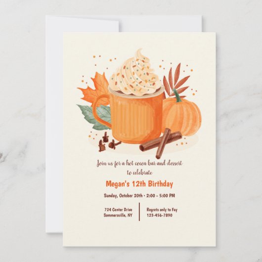 Herfstcocoa Kaart (Voorkant)