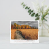 Herfstdag dankbaarheidsfotografie briefkaart (Staand voorkant)