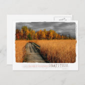 Herfstdag dankbaarheidsfotografie briefkaart (Voorkant / Achterkant)