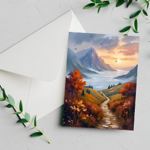 Herfstdagdromen Herfstberglandschapkaart