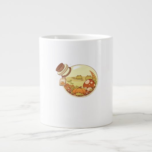 Herfstdrankje Met Kikkertjes Klassieker Extra Grote Beker (Voorkant)