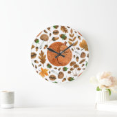 Herfstdromen: Waterverf Eekhoorn Haven Grote Klok (Huis)