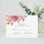 herfstdroom | Bruiloft Classic RSVP (Staand voorkant)