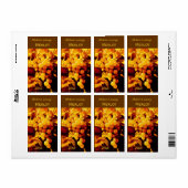 herfstdruiven wijnfles etiket (Full Sheet)