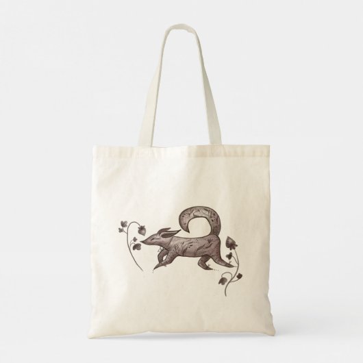 herfsteelegante vos tote bag (Achterkant)