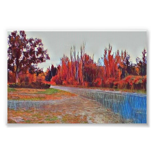 Herfsten Deksel 15 cm x 10 cm Foto Poster (Voorkant)