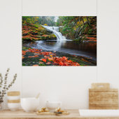 Herfsten in Herfst invoeren Poster (Keuken)