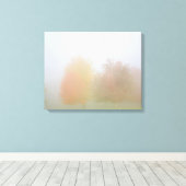 Herfsten in nevel canvas afdruk (Insitu (Houten vloer))