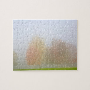 Herfsten in nevel legpuzzel