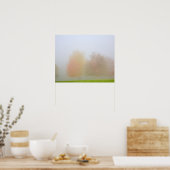 Herfsten in nevel poster (Keuken)