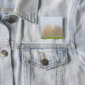 Herfsten in nevel vierkante button 5,1 cm (In situ)