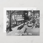 Herfsten met zwarte en witte verkleuring Ohio Brie Briefkaart (Voorkant / Achterkant)