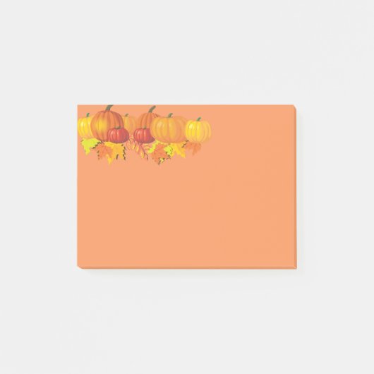 Herfsten pompoenen post-it® notes (Voorkant)