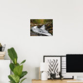 Herfsten splitsen op Zand Spring Run Poster (Thuiskantoor)