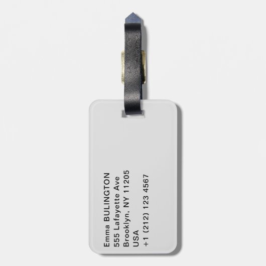 Herfsten van hoefijzer uit Niagara Herfsten - Cana Bagagelabel (Achterkant verticaal)