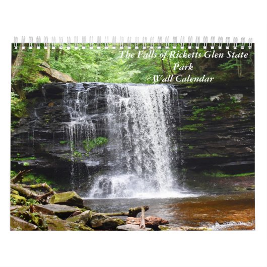 Herfsten van Ricketts Glen State Park Wall Calenda Kalender (Hoes)