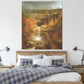 Herfsten voor doodslag canvas afdruk (Insitu (Slaapkamer))