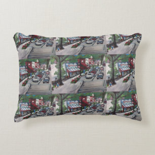 Herfsten voor het schilderen van het straatschilde accent kussen