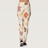 Herfstesdoorn verlaat Thanksgiving ontwerp Leggings (Achterkant)