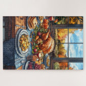 Herfstfeest: een Thanksgiving Legpuzzel (Horizontaal)