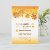 Herfstfeest Flyer Kaart (Staand voorkant)
