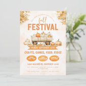 Herfstfeest van de schoolgemeenschap kaart (Staand voorkant)