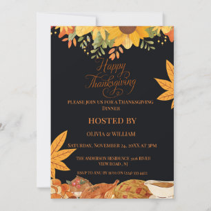 "Herfstfeest: vier Thanksgiving met ons" Kaart