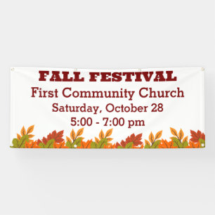 Herfstfestival Gemeenschapsevenement met Thema Her Spandoek